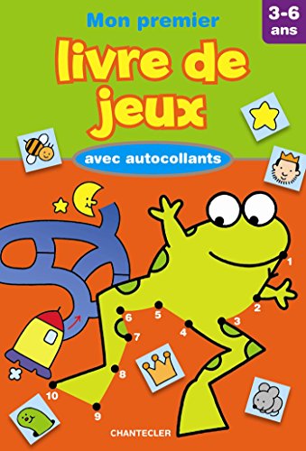 Beispielbild fr Mon premier livre de jeux avec autocollants : 3-6 ans zum Verkauf von medimops