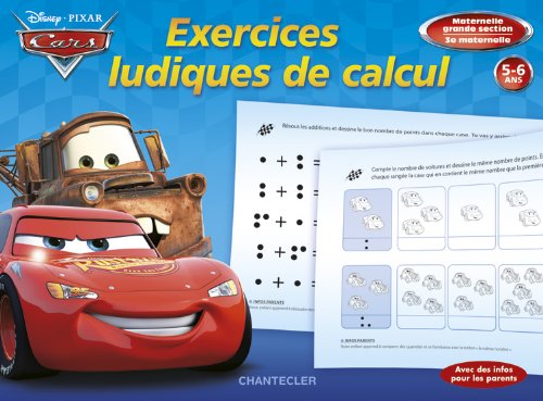 9782803457038: Disney Exercices ludiques de calcul - Cars (5-6 a.)