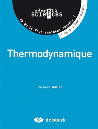 Beispielbild fr Thermodynamique : Mmento zum Verkauf von Ammareal