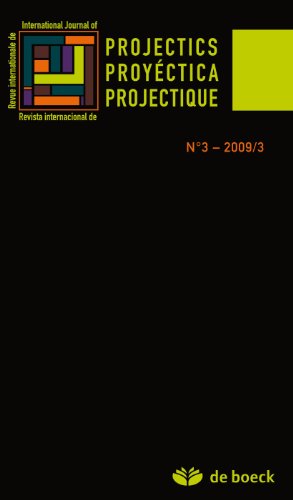 Beispielbild fr Revue Scientifique Internationale Projectique 20093 - No 3 zum Verkauf von medimops