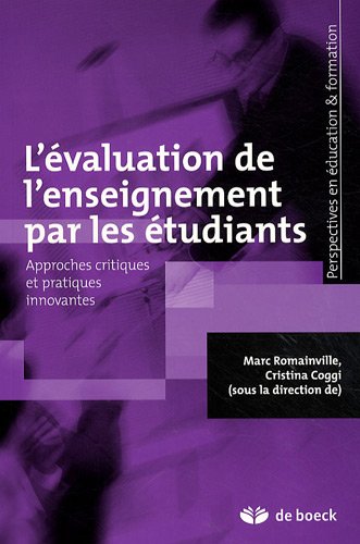 9782804107505: L'valuation de l'enseignement par les tudiants: Approches critiques et pratiques innovantes (Perspectives en Education & Formation)