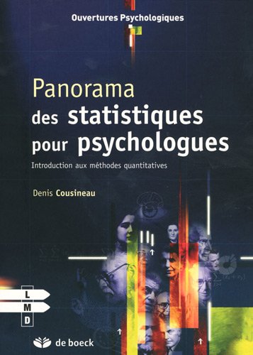 Stock image for Panorama des statistiques pour psychologues for sale by Better World Books