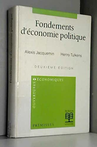 9782804110949: Fondements d'conomie politique