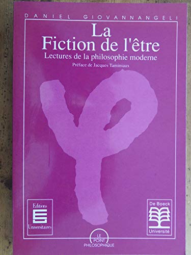 Beispielbild fr La fiction de l'tre zum Verkauf von medimops
