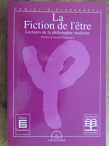 Stock image for Fiction de l'tre for sale by Ammareal