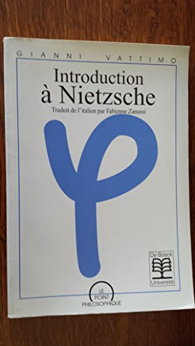 Beispielbild fr Introduction  Nietzsche zum Verkauf von Ammareal