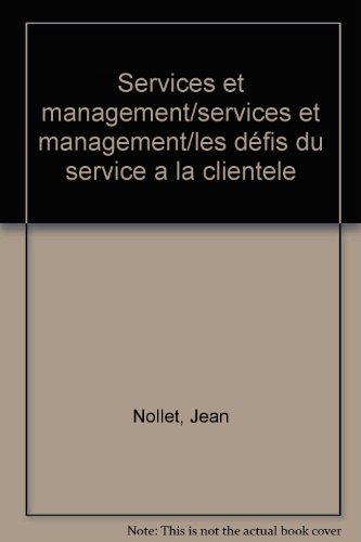 9782804116538: Services et management