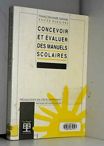 Beispielbild fr Concevoir et valuer des manuels scolaires zum Verkauf von Ammareal