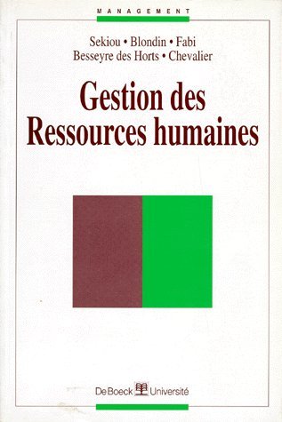9782804117771: Gestion des ressources humaines (édition 1998)