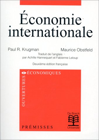 Beispielbild fr Economie Internationale (nouvelle dition) zum Verkauf von Ammareal