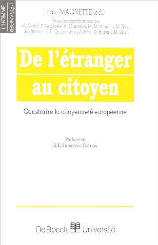 9782804124878: De L'Etranger Au Citoyen