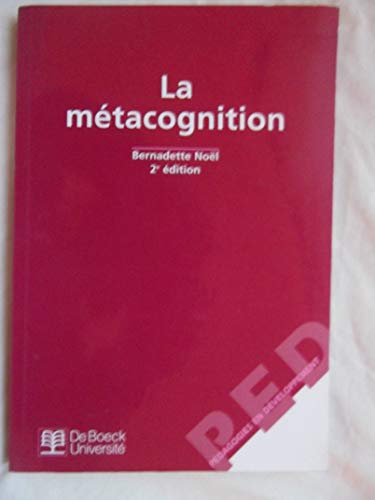 Beispielbild fr LA METACOGNITION. 2me dition zum Verkauf von Ammareal