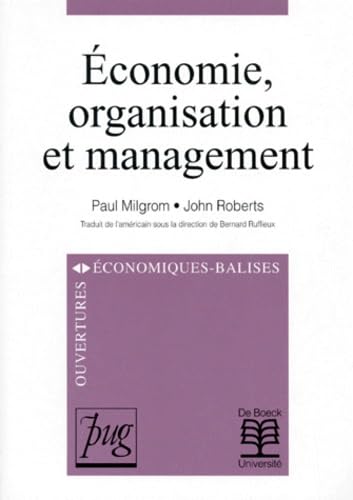 9782804125219: Economie, organisation et management