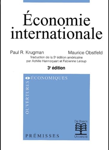 9782804135522: Economie Internationale. 3eme Edition