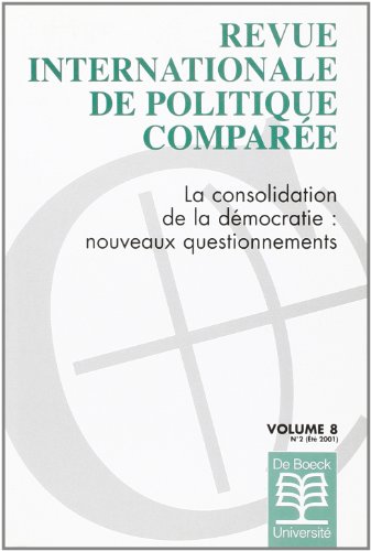 Beispielbild fr revue internationale de politique comparee 2001/2 zum Verkauf von LiLi - La Libert des Livres