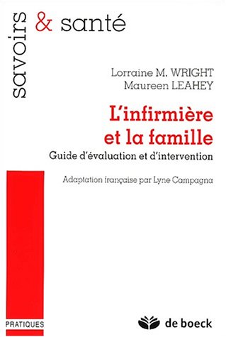 Beispielbild fr L'infirmire et la famille. Guide d'valuation et d'intervention zum Verkauf von medimops