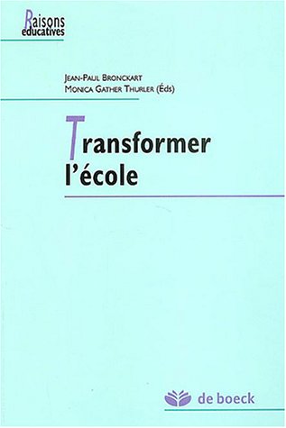 Beispielbild fr Transformer L'cole zum Verkauf von RECYCLIVRE