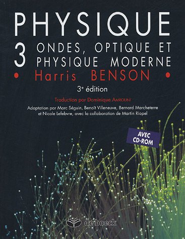Stock image for Physique Pack 2 volumes : Volume 3, Ondes, optique et physique moderne avec solutions et corrig des problmes (1Cdrom) for sale by Ammareal