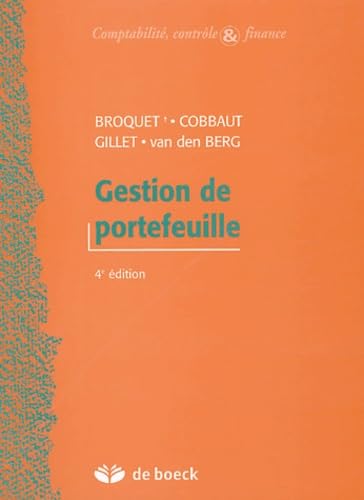 Imagen de archivo de Gestion de portefeuille a la venta por LiLi - La Libert des Livres