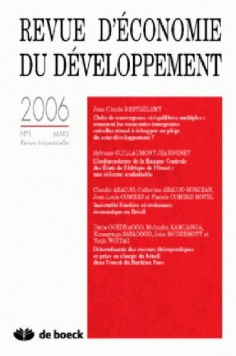 Stock image for Revue d'Economie du Developpement 06/1 for sale by Librairie Th  la page