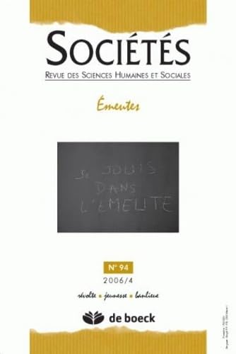 9782804151829: Societes 20064 - N.94 Emeutes