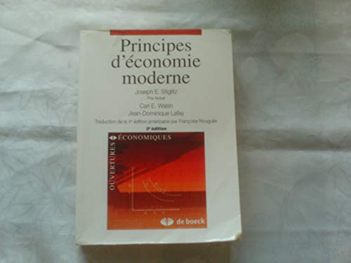 Beispielbild fr Principes d'conomie moderne zum Verkauf von medimops