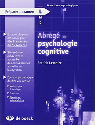 Beispielbild fr Abrg de psychologie cognitive zum Verkauf von medimops