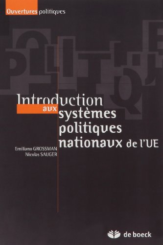 9782804153403: Introduction aux systmes politiques nationaux de l'UE