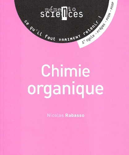 9782804155568: Chimie organique - Memento