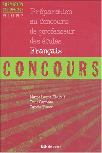 Imagen de archivo de Prparation au concours de professeur des coles - Franais a la venta por Ammareal
