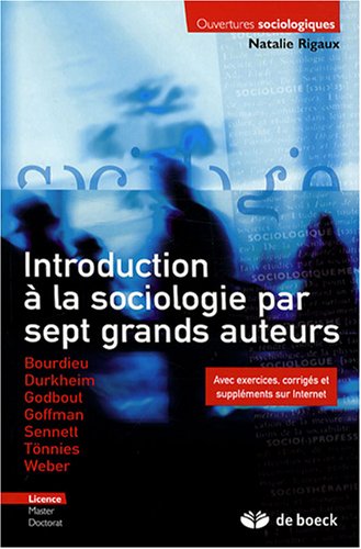 Beispielbild fr Introduction  la sociologie par sept grands auteurs zum Verkauf von medimops