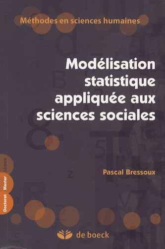 9782804157142: Modlisation statistique applique aux sciences sociales