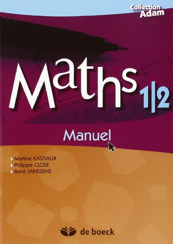 maths 1/2 / manuel de reference (9782804158521) by Unknown Author