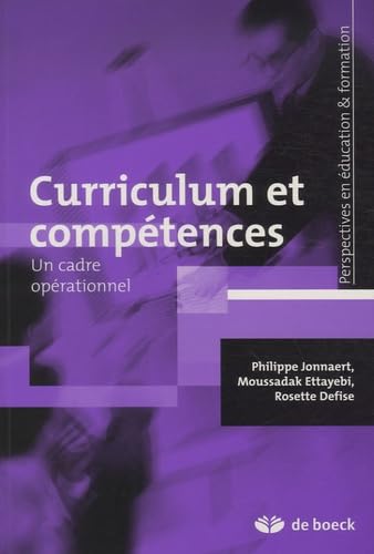 9782804159542: Curriculum et comptences: Un cadre oprationnel