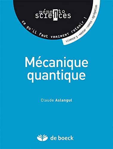 Beispielbild fr Mcanique quantique zum Verkauf von Gallix