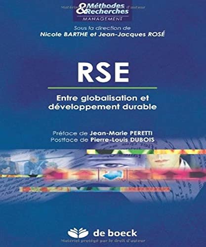Stock image for Rse Entre Globalisation et Developpement Durable for sale by Ammareal
