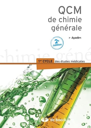 9782804175566: QCM de chimie gnrale: 1er cycle des tudes mdicales