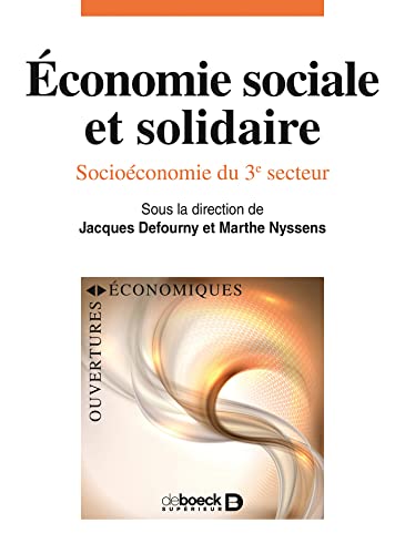 Imagen de archivo de conomie sociale et solidaire, Socioconomie du 3e secteur a la venta por medimops