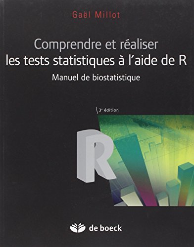 9782804184988: Comprendre et raliser les tests statistiques  l'aide de R: Manuel de biostatistique