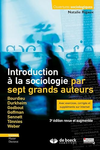 Beispielbild fr Introduction  la sociologie par sept grands auteurs zum Verkauf von medimops