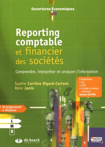 9782804193867: Reporting comptable et financier des socits: Comprendre, interprter et analyser l'information