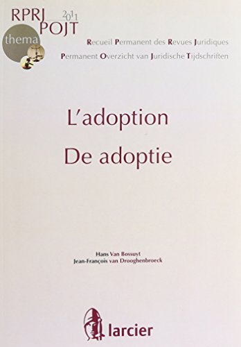 9782804443962: Rprj/pojt-thema-l'adoption/de adoptie