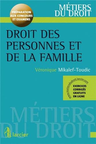 Stock image for Droit des personnes et la famille for sale by Ammareal