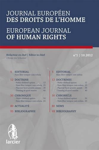 9782804463496: Journal europeen des droits de l homme 2013/3