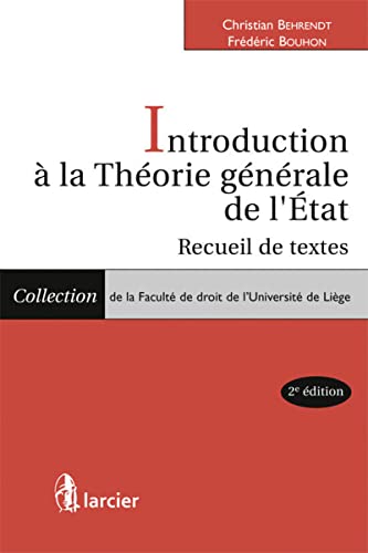 Beispielbild fr Introduction  La Thorie Gnrale De L'etat : Recueil De Textes zum Verkauf von RECYCLIVRE