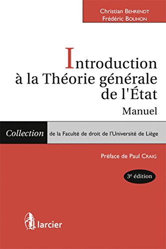 Beispielbild fr Introduction  La Thorie Gnrale De L'etat : Manuel zum Verkauf von RECYCLIVRE