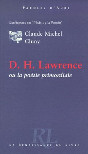 Beispielbild fr D.H. Lawrence ou la posie primordiale zum Verkauf von medimops