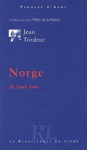 Beispielbild fr Norge de tout jour Tordeur, Jean zum Verkauf von Bloody Bulga