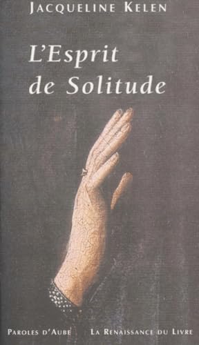 Beispielbild fr L'esprit de solitude zum Verkauf von A TOUT LIVRE