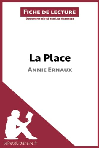 Imagen de archivo de La Place De Annie Ernaux a la venta por Blackwell's